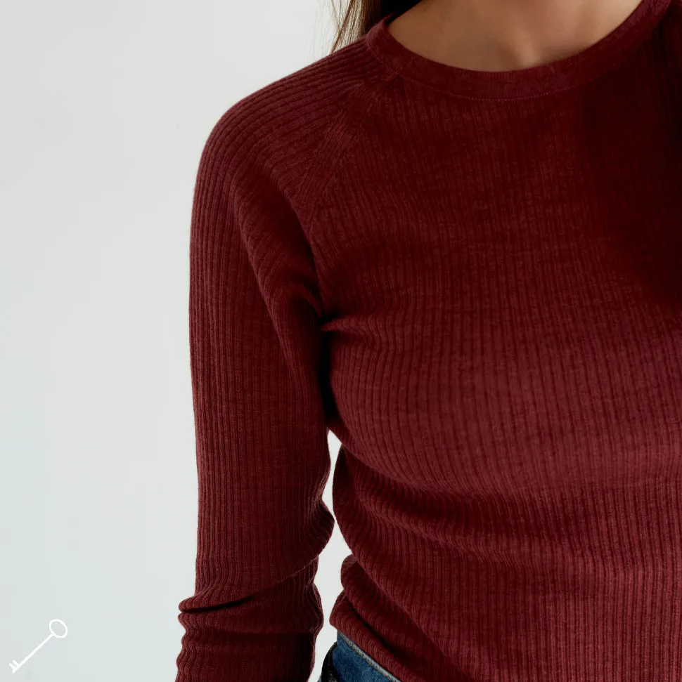 langarmad_topp_merinoull_1.webp Cheap Langarmad Topp Merinoull Dam Loungewear