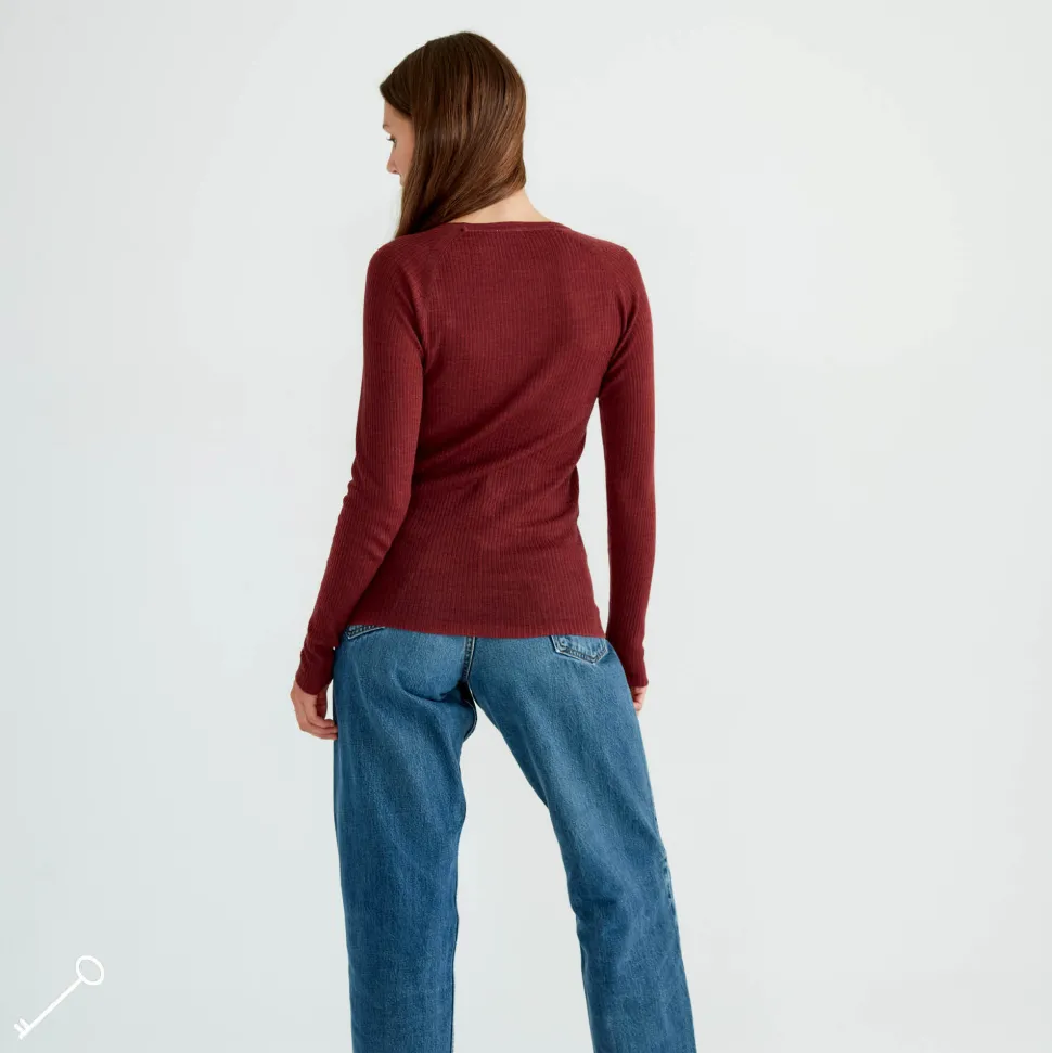 langarmad_topp_merinoull_3.webp Cheap Langarmad Topp Merinoull Dam Loungewear