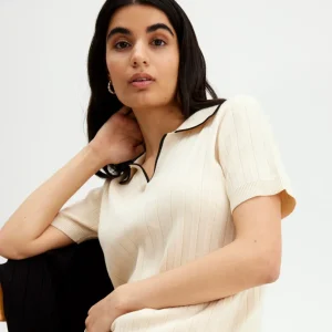 Online T-Shirt Med Pikekrage Dam Loungewear