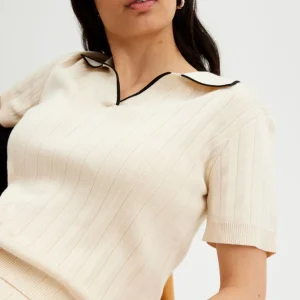 Online T-Shirt Med Pikekrage Dam Loungewear