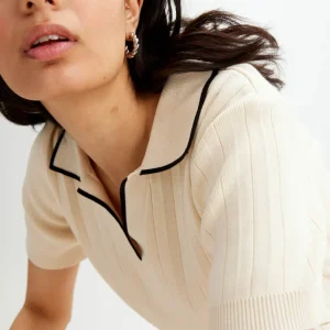 Online T-Shirt Med Pikekrage Dam Loungewear