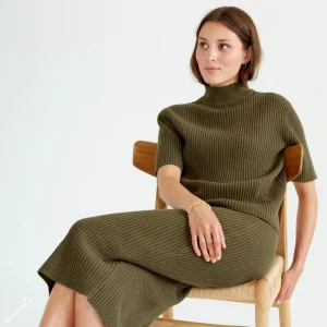 Store Vadlang Kjol Ull Dam Loungewear