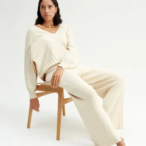 Fashion Vandbar Troja Med V-Ringning Dam Loungewear